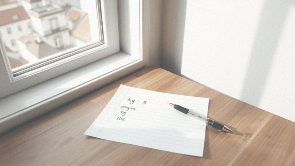 Jak używać tabeli konwersji kg na lbs?