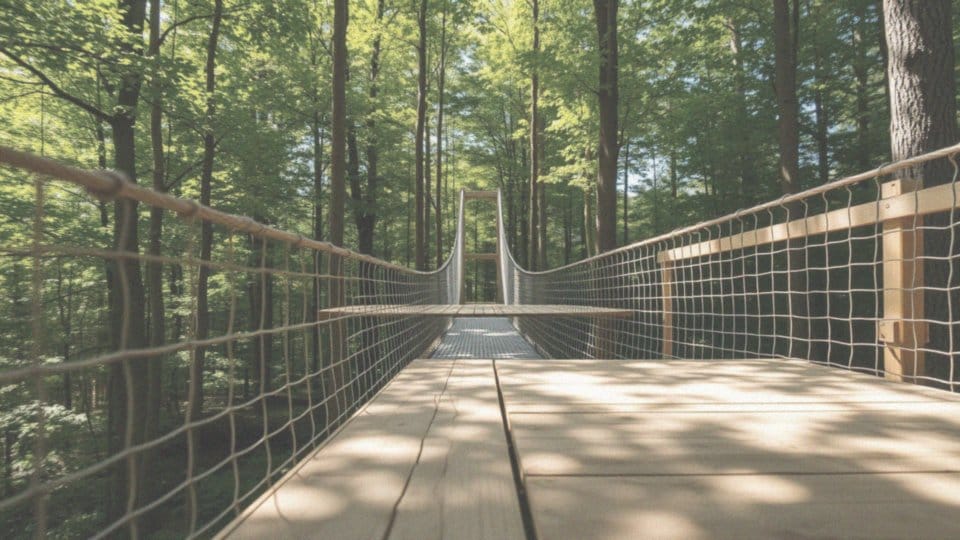 Gdzie można znaleźć leśny park linowy dla dzieci?