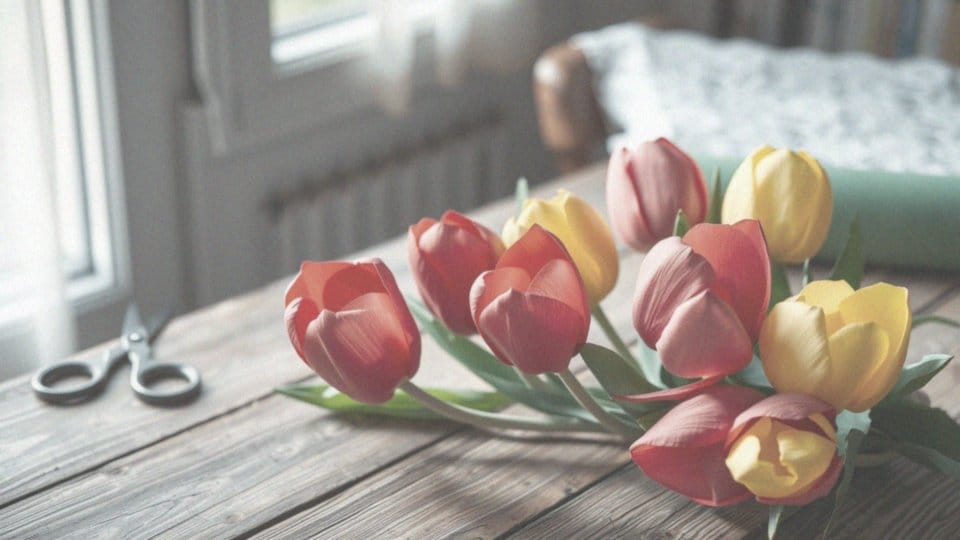 Jak zrobić tulipana z bibuły? Przewodnik krok po kroku